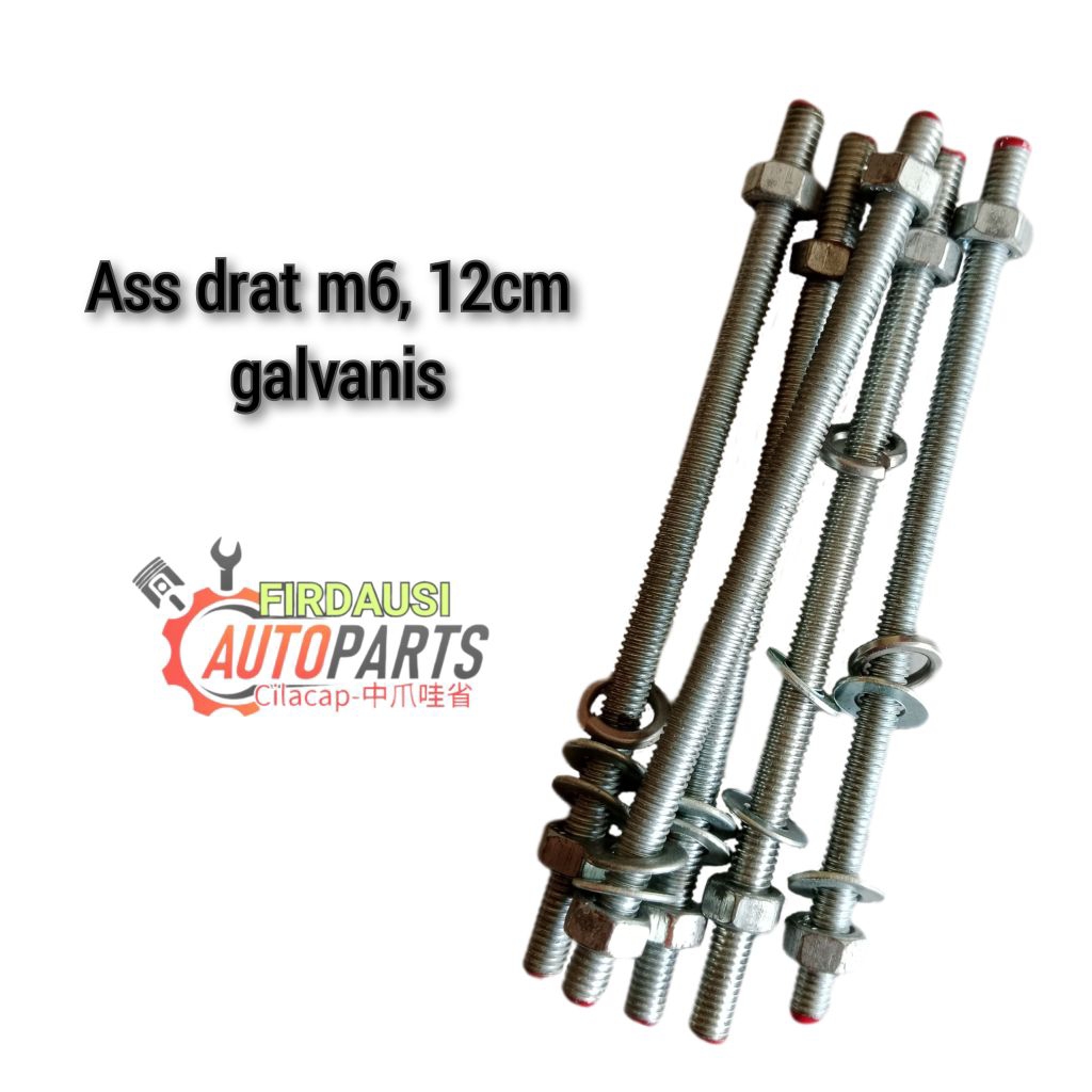 ASS DRAT M6X12CM GALVANIS DOUBLE RING,MUR