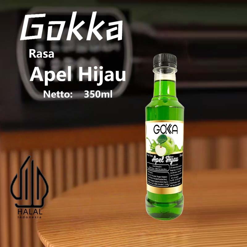

Gokka Sirup Apel Hiaju 350ml - Minuman Segar Rasa Apel Hiaju/ Apel Hiaju Syrup