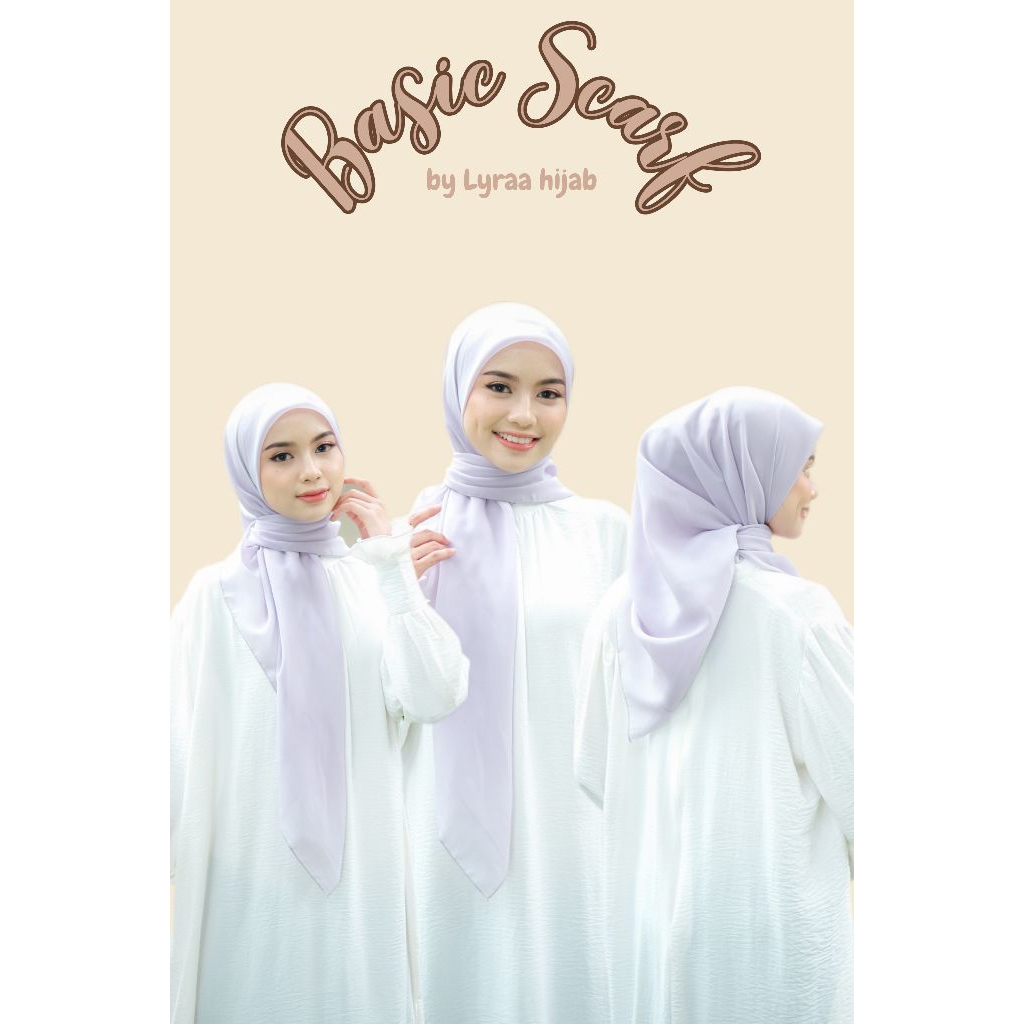 Basic Scarf Part 1/ Hijab Basic Scarf Daily/Basic Scarf Polycotton Premium by Lyraa hjjab