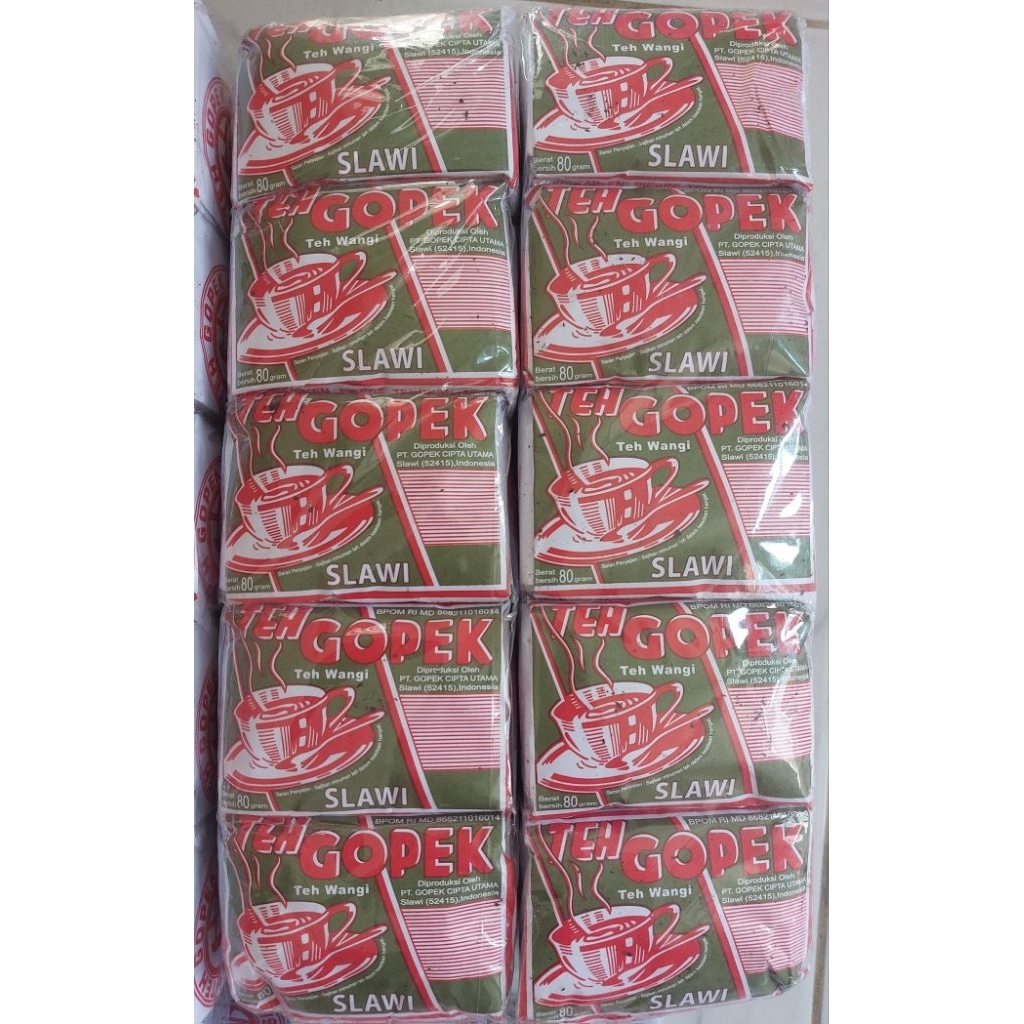 

KZ - teh gopek slawi isi 5 pcs x 80g teh wangi