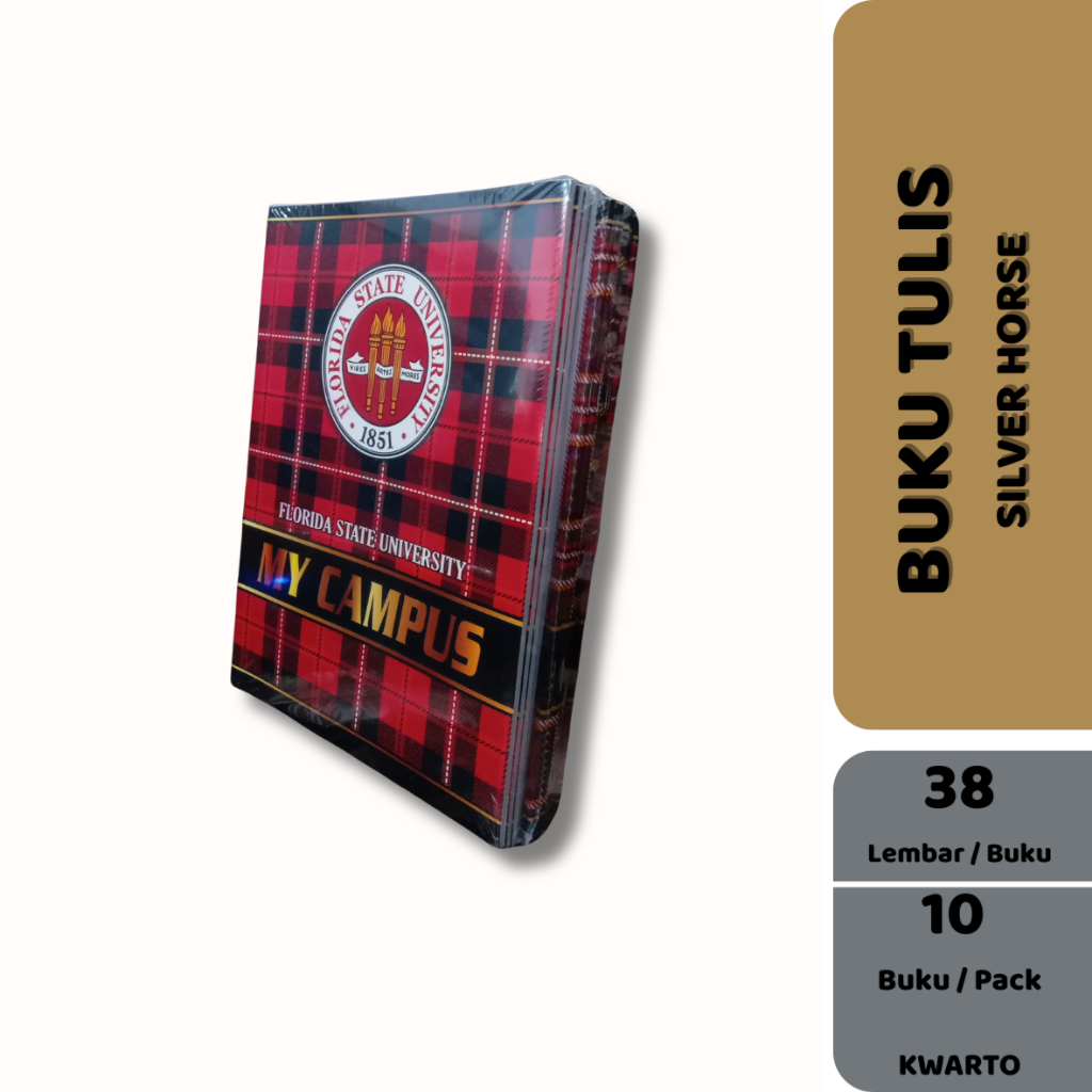 

(ECER) BUKU TULIS SILVER HORSE 38 LEMBAR