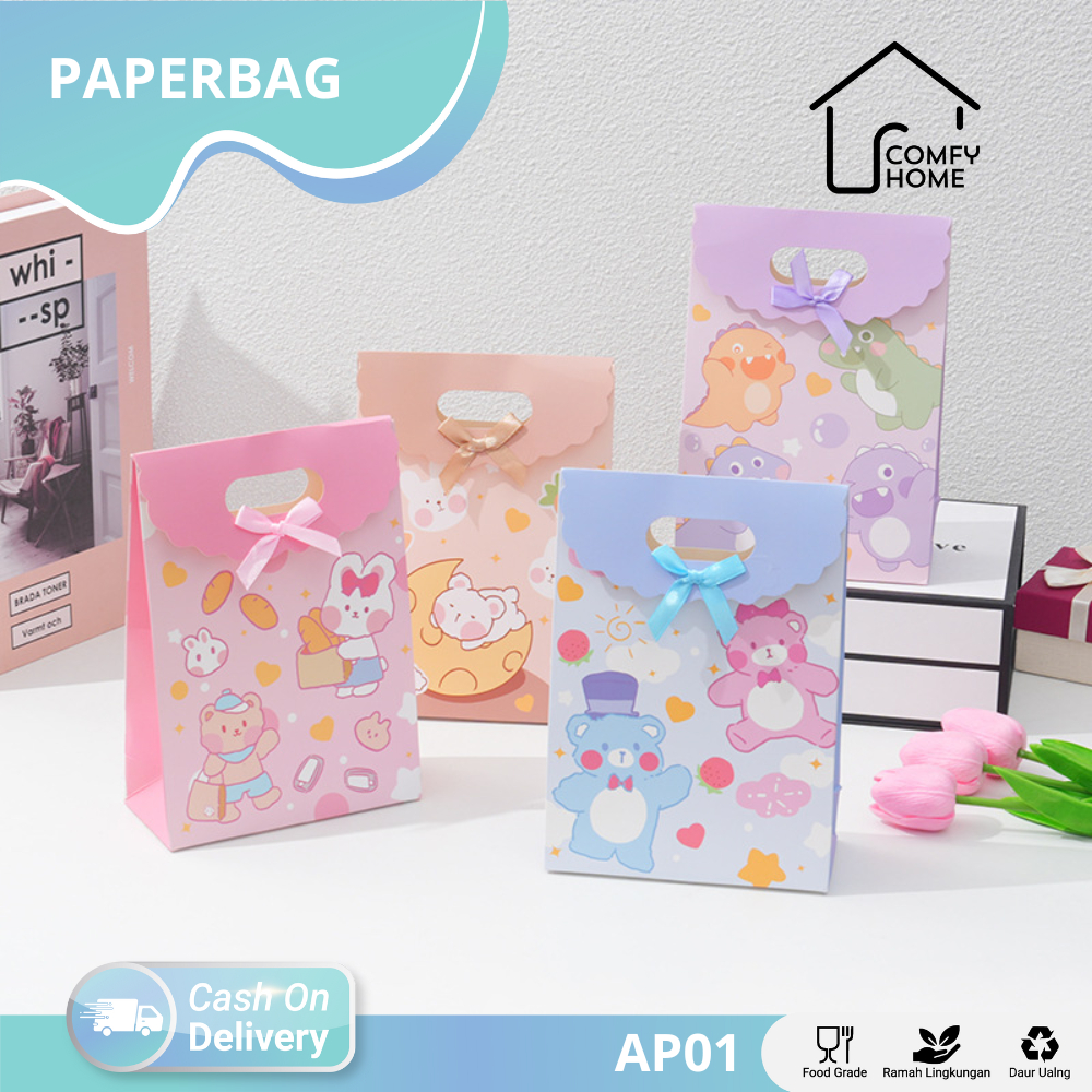 

Paper Bag Kado / Goodiebag Hampers / Tas Kado / Tas Hadiah / Tas Kantong Hadiah I AP01-AP06