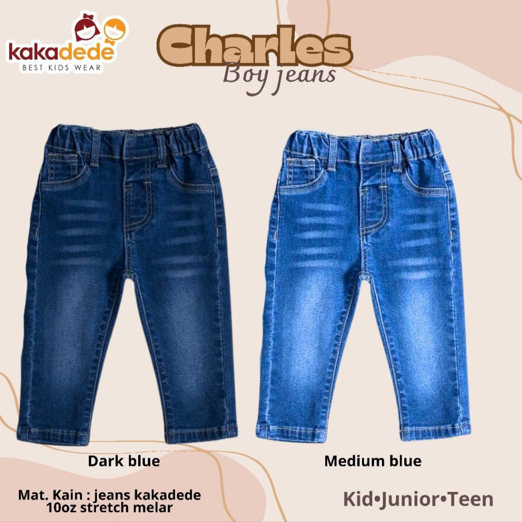 Celana Jeans Panjang Anak Laki Laki Charles Jeans By Kakadede