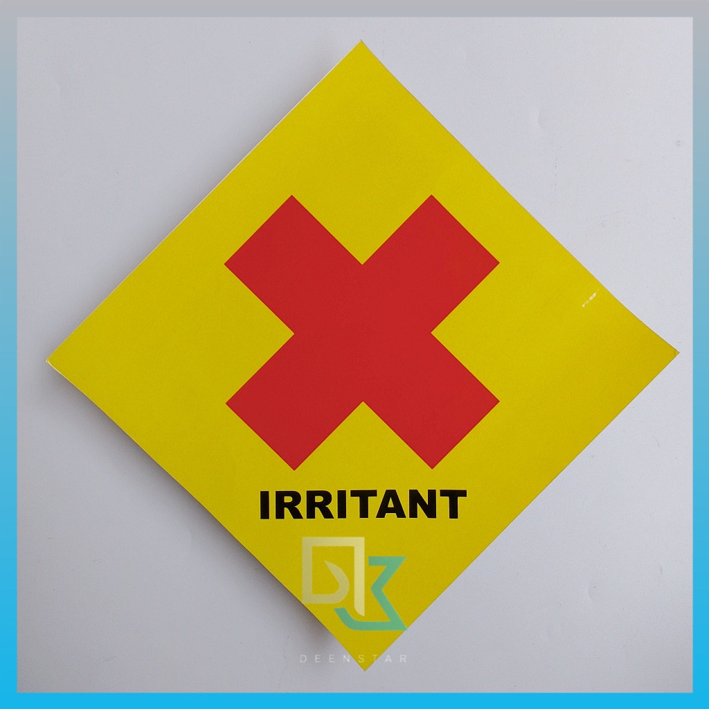 

Stiket Irritant, Stiker Medis Kesehatan, K3 , Stiker Vinyl, Simbol Bahan Kimia