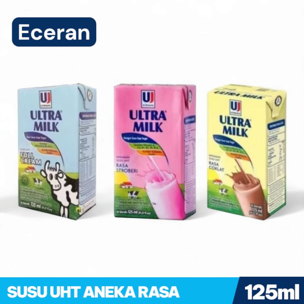 

SUSU ULTRA MILK Susu Uht 125ml ( Eceran )