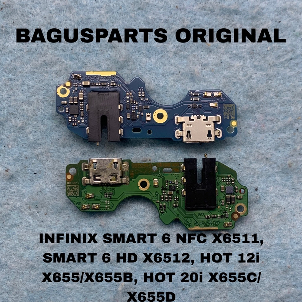 KONEKTOR CHARGER PAPAN MIC PLUG IN SUB BOARD INFINIX SMART 6 HD X6512 / HOT 12i X665 X665B / HOT 20i