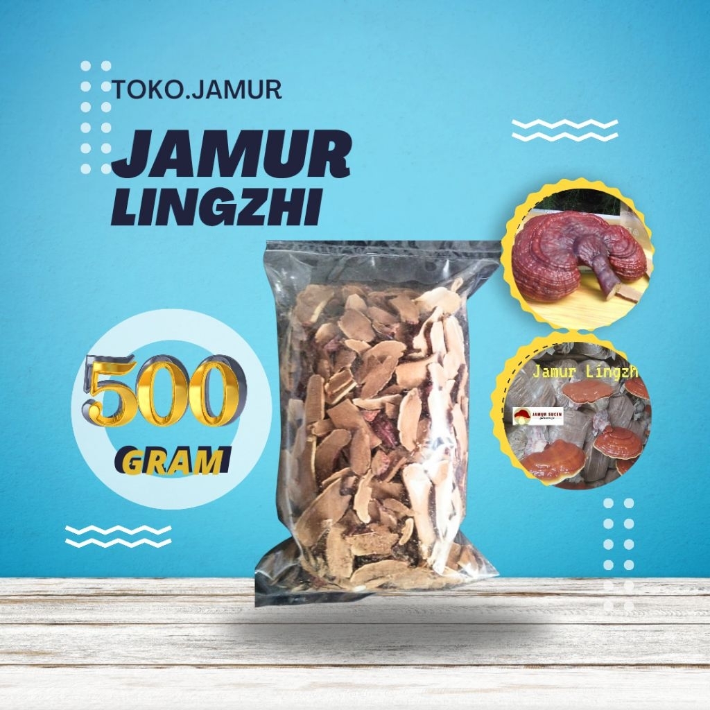

500 gram Jamur Lingzhi Irisan