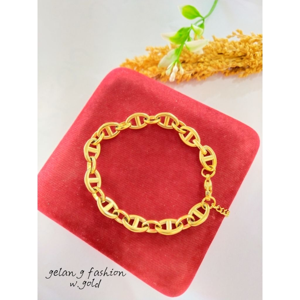 GELANG RANTAI TITANIUM IMPORT ASLI