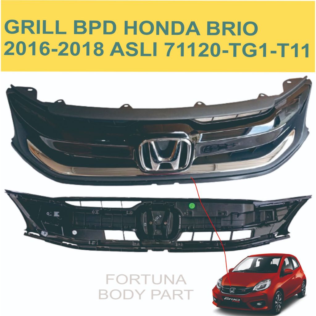 GRILL DEPAN BRIO 2016-2017 ASLI 71120-TG1-T11