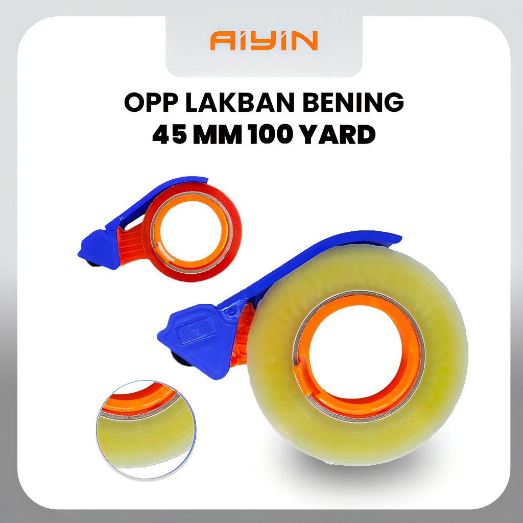 

AiYin OPP Lakban Bening Clear Tape 45 mm 100 Yard