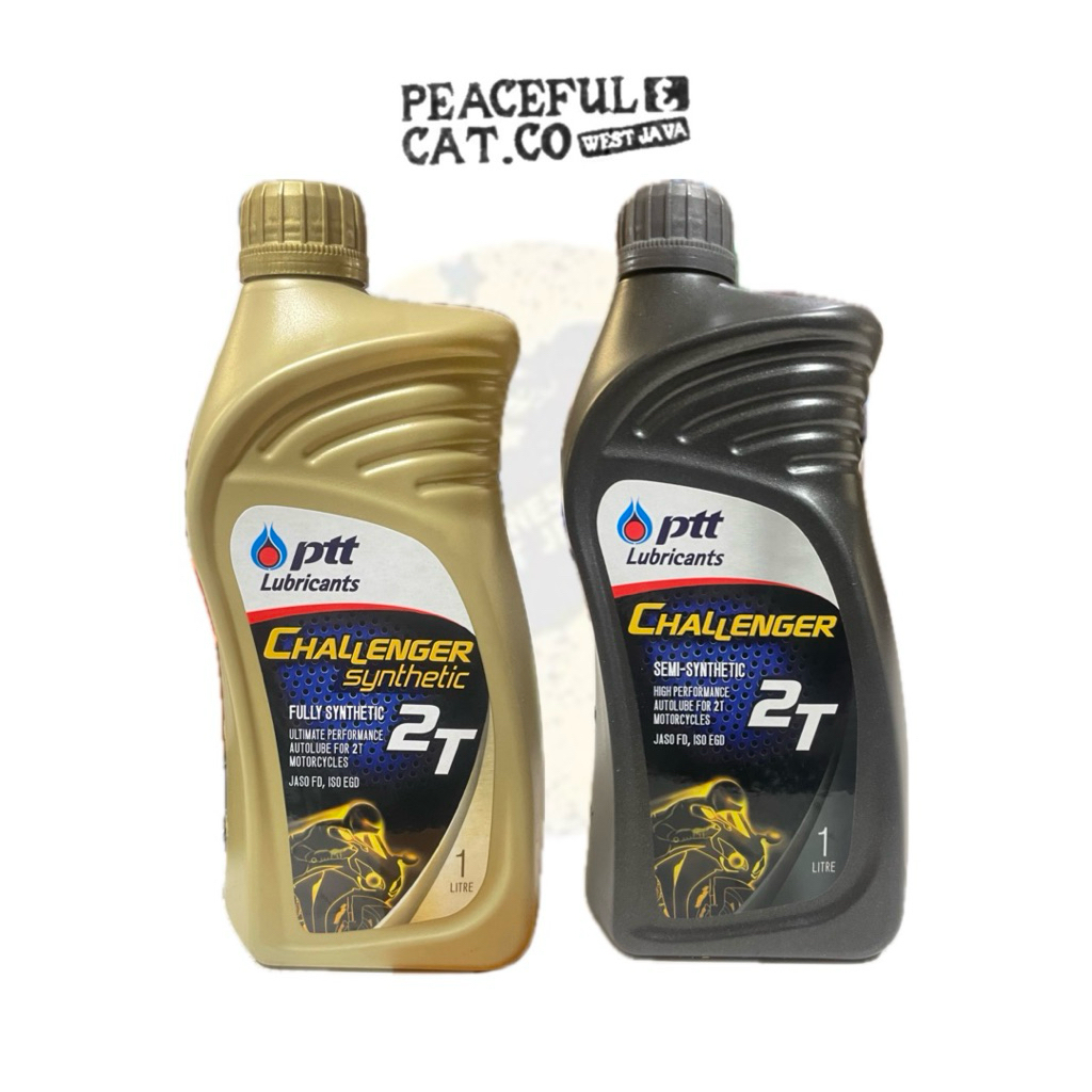 Oli samping PTT challangger 2T gold full Synthetic Impor thailand