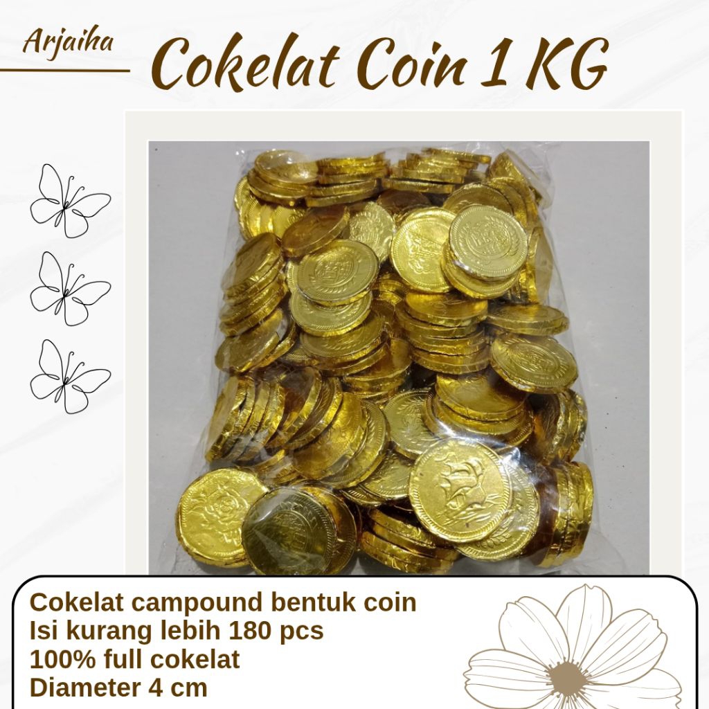 

COKELAT COIN 1 KG / COKELAT COMPOUND / COKELAT HITAM MANIS BENTUK COIN