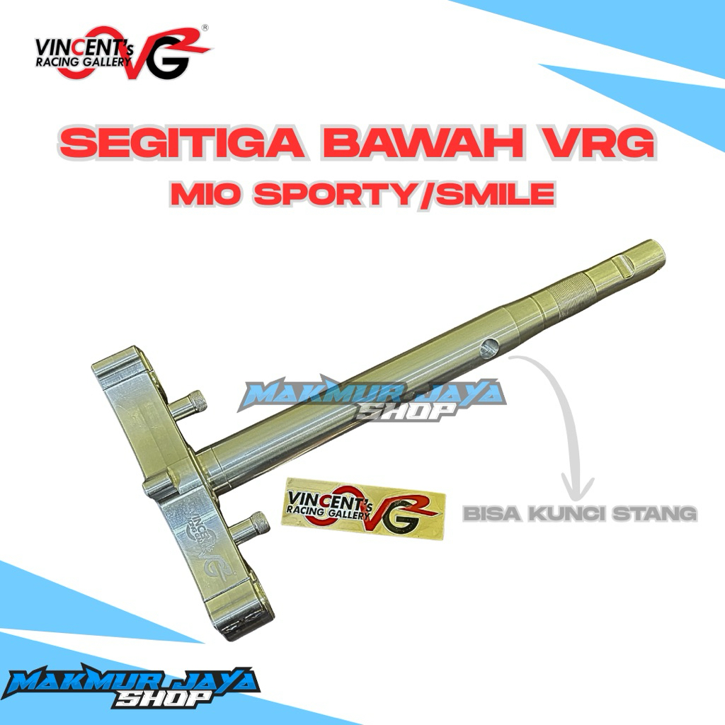 SEGITIGA T YAMAHA MATIC MIO CNC ALMUNIUM STD VRG RACING PNP BISA KUNCI STANG