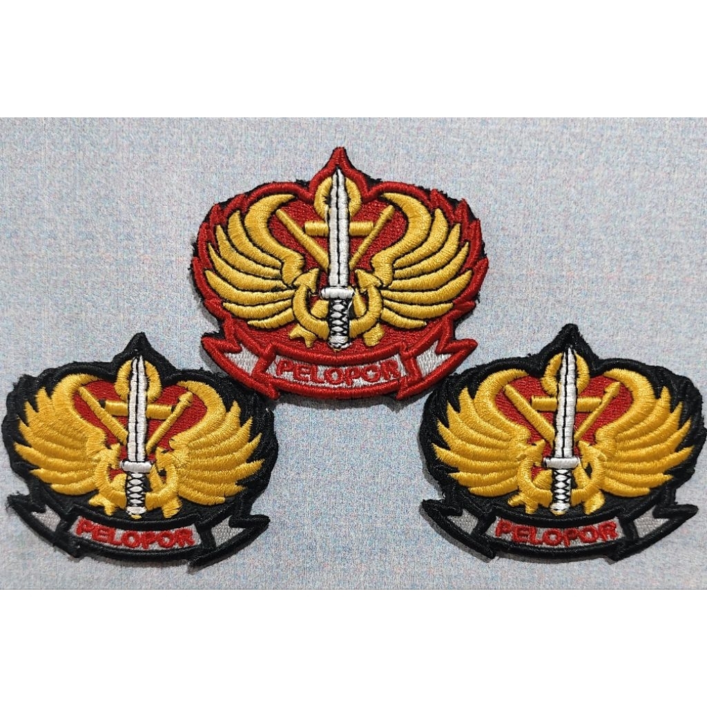 logo wing pelopor brimob bordir timbul