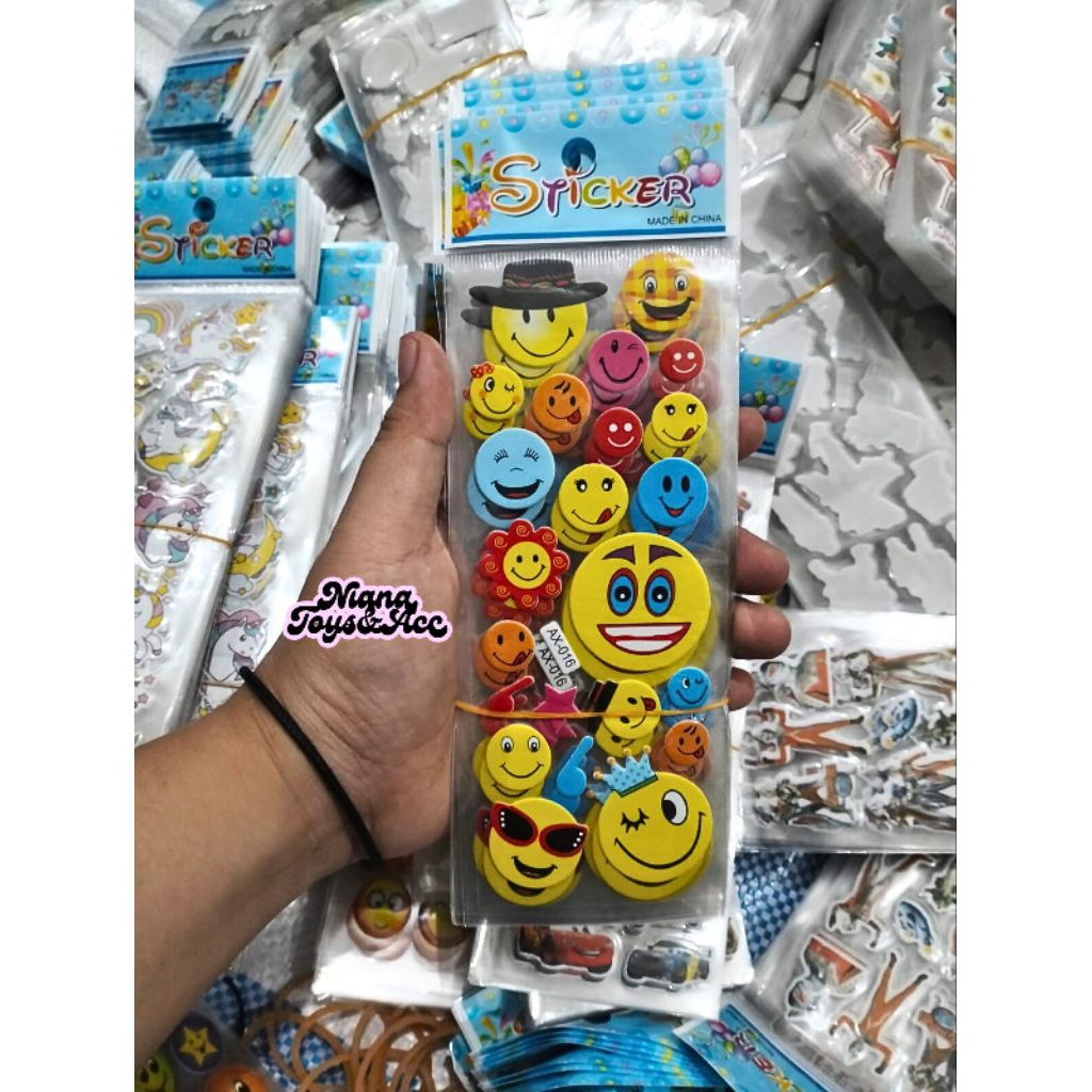 

20 pcs MAINAN STICKER TIMBUL UK 17X7 mainan stiker timbul anak harga murah