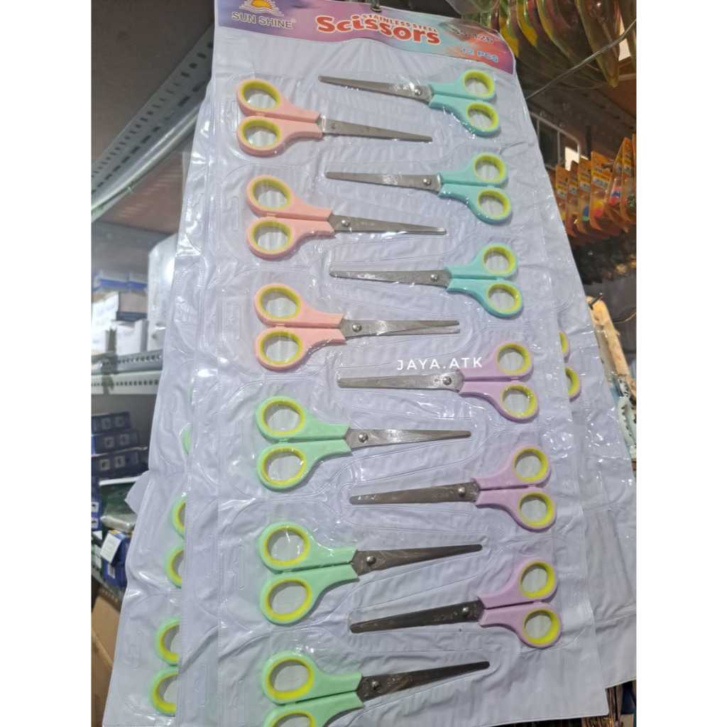 

1 RENTENG 12PCS GUNTING OLL SS-126 17CM WARNA PASTEL GUNTING KERTAS SERBAGUNA