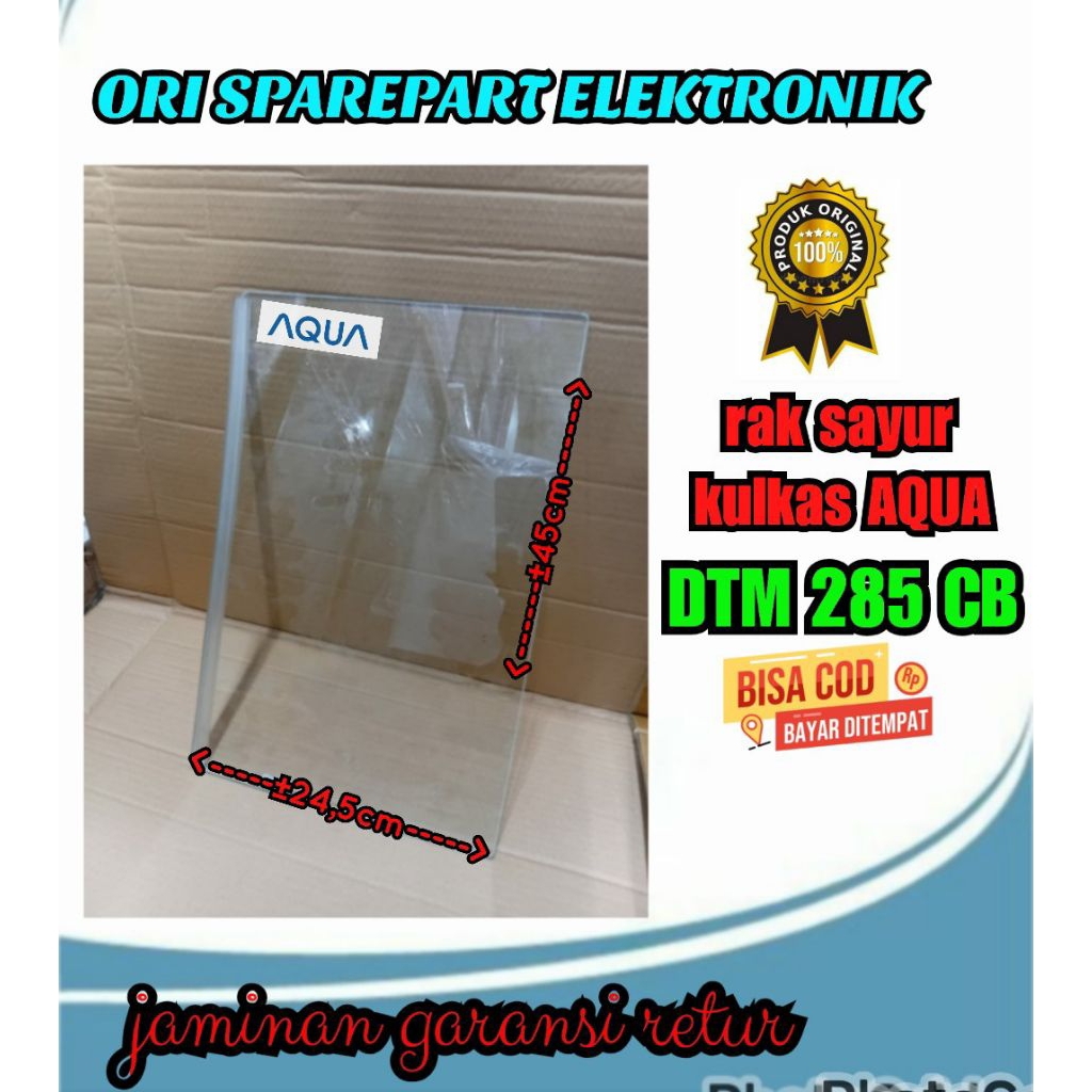 rak sayur kulkas AQUA type DTM 285 CB