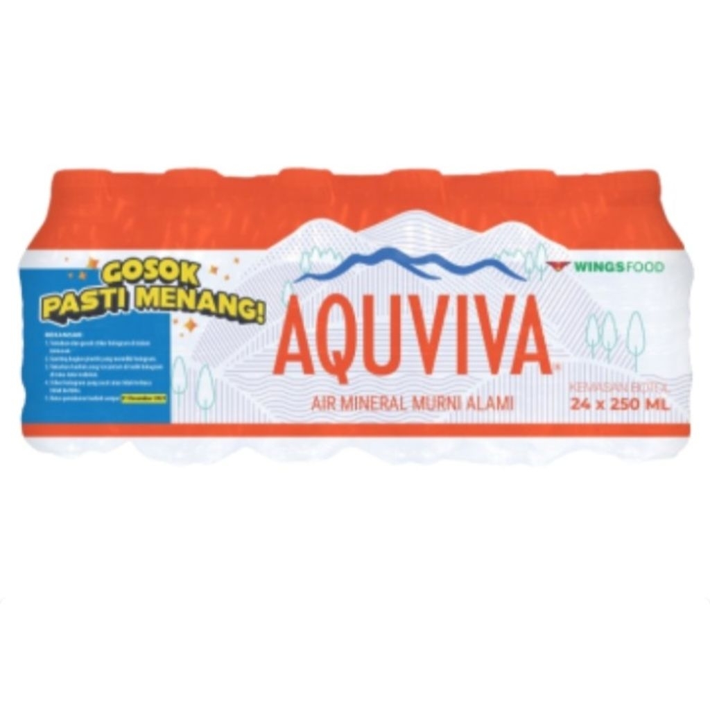 

Aquviva air mineral kemasan 250ml isi 24pics