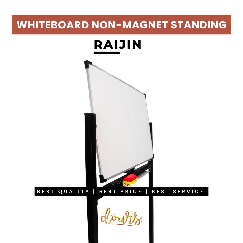 

White Board Papan Tulis RAIJIN STANDING Non Magnet 60x90 60x120 80x120 90x120 90x180 120x180 120x240