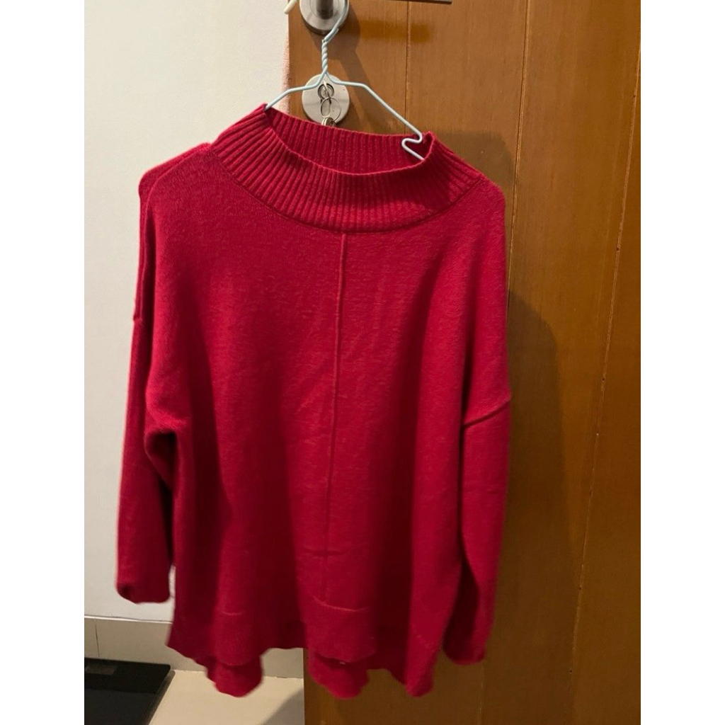 sweater magenta tebal