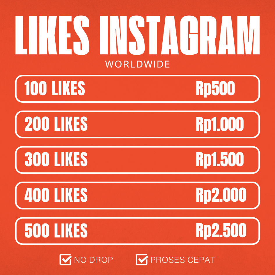 Instagram Like Global Permanen Bergaransi Proses Cepat