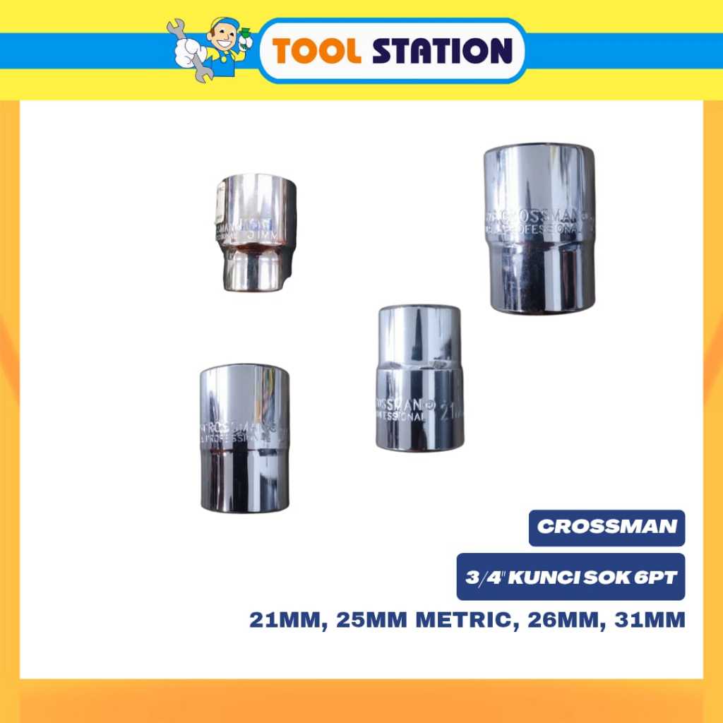 CROSSMAN 3/4" KUNCI SOK 6PT