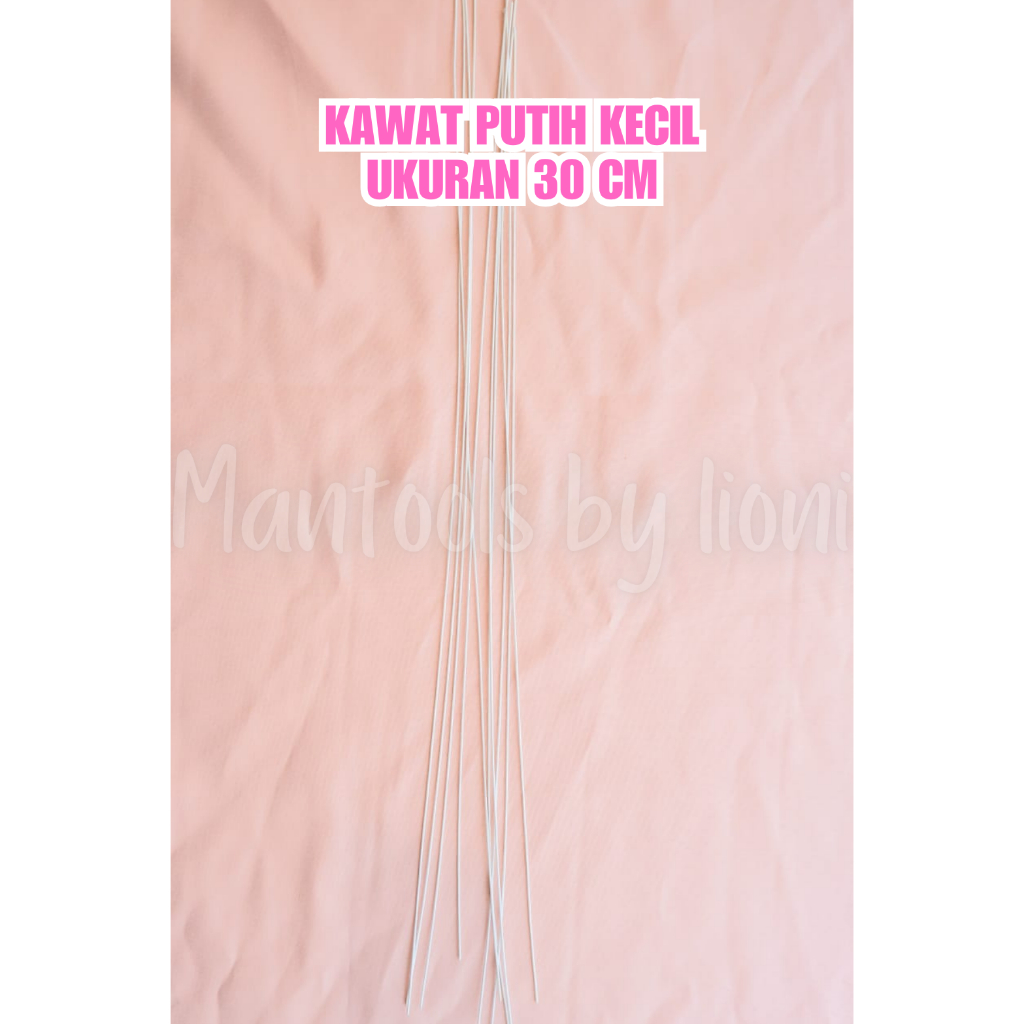

ACCESSORIES KAWAT PUTIH KECIL UKURAN 30 CM ISI 10 PCS UNTUK DEKORASI KUE CAKE