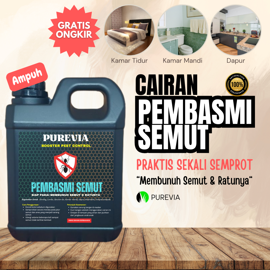 (ANTI SEMUT 500ml) Pembasmi Semut Paling Ampuh untuk di Dinding Rumah dan Tanaman | Obat Semut