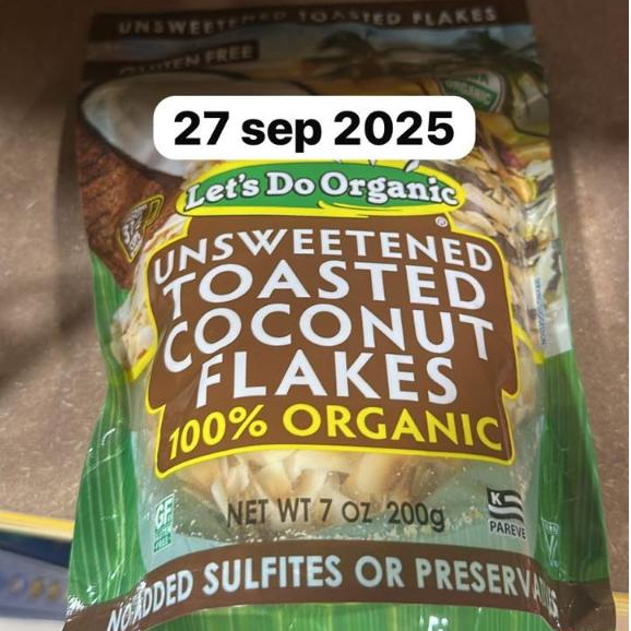 

Edward & Sons 100% Organic Unsweetened Toasted Coconut Flakes (200 g)