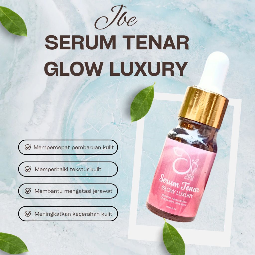 (COD) SERUM TENAR GLOW LUXURY JBE SKINCARE/SERUM PEMUTIH WAJAH/ SERUM FLEK GLOWING