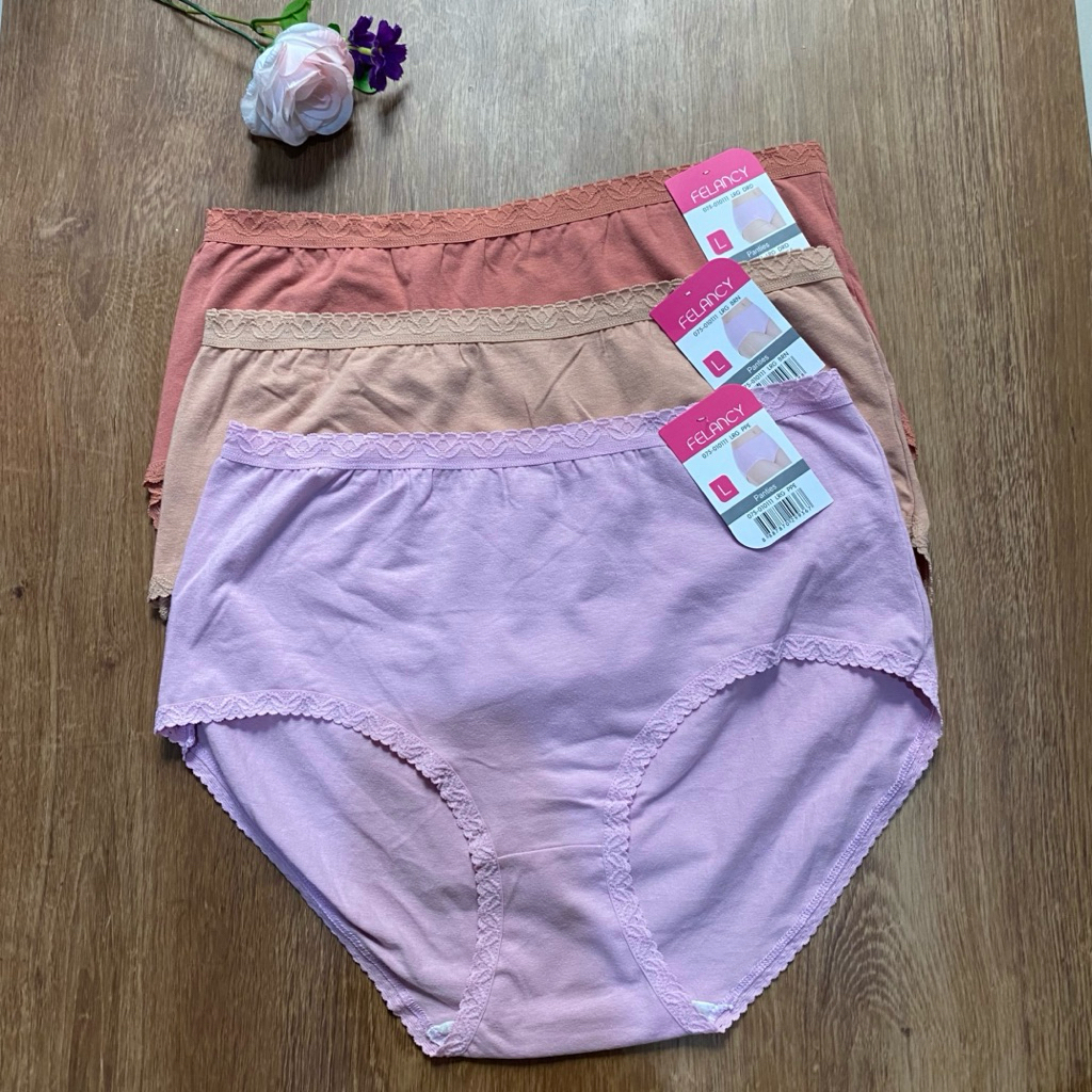 FELANCY PANTY JUMBO MAXI HIGH WAIST BAHAN KATUN SIZE L XL XXL  UP SIZE CELANA DALAM WANITA CD PEREMP
