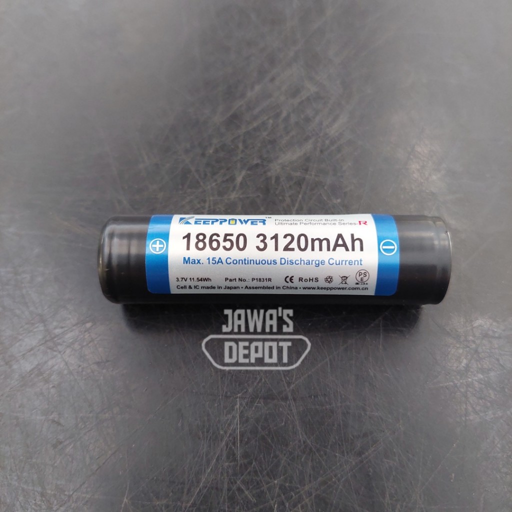KeepPower 18650 3120mAh Protected Li-ion Rechargeable Battery P1831R