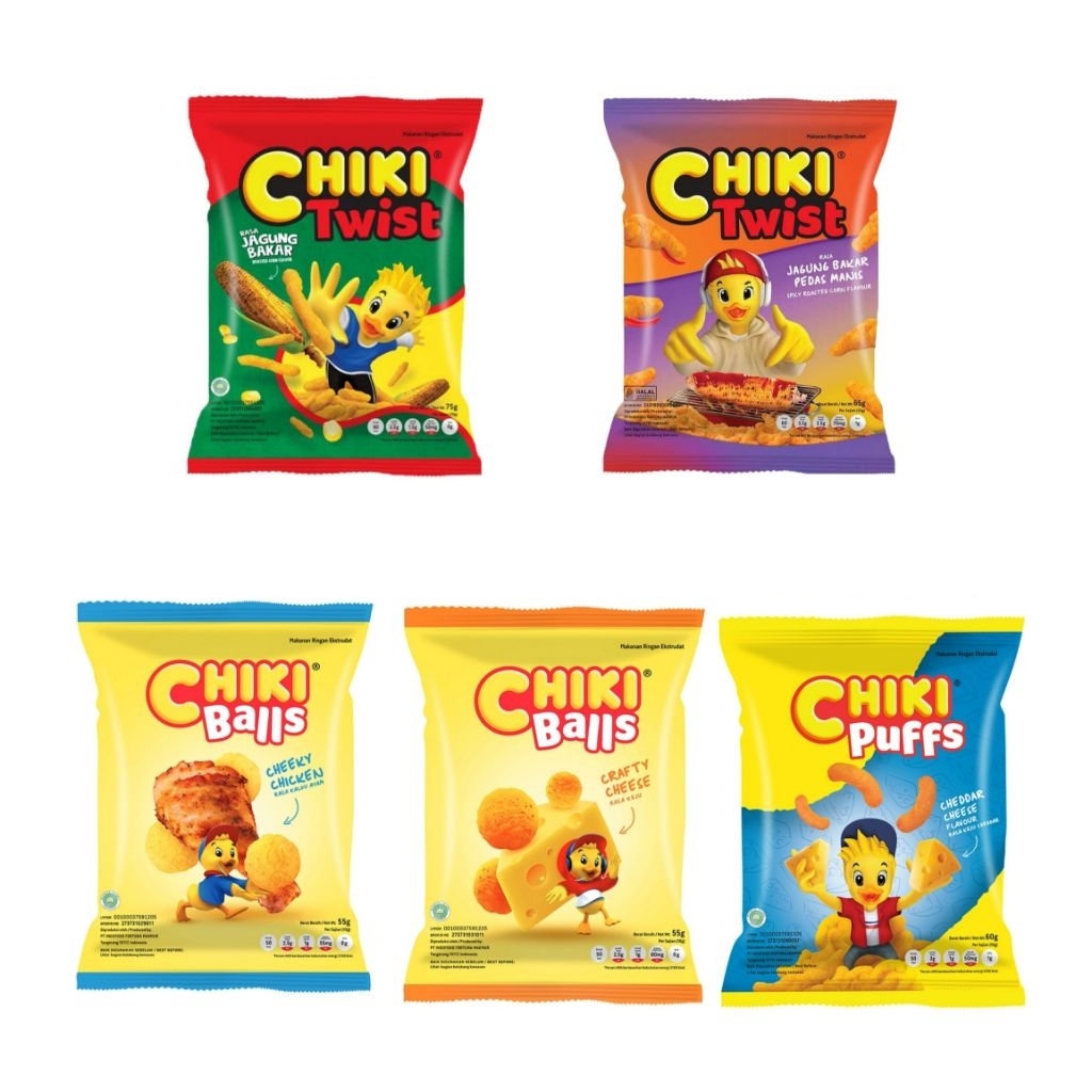 

chiki twist jagung bakar, jagung bakar pedas manis, chiki balls keju, chiki balls kaldu ayam, chiki puff keju cedar
