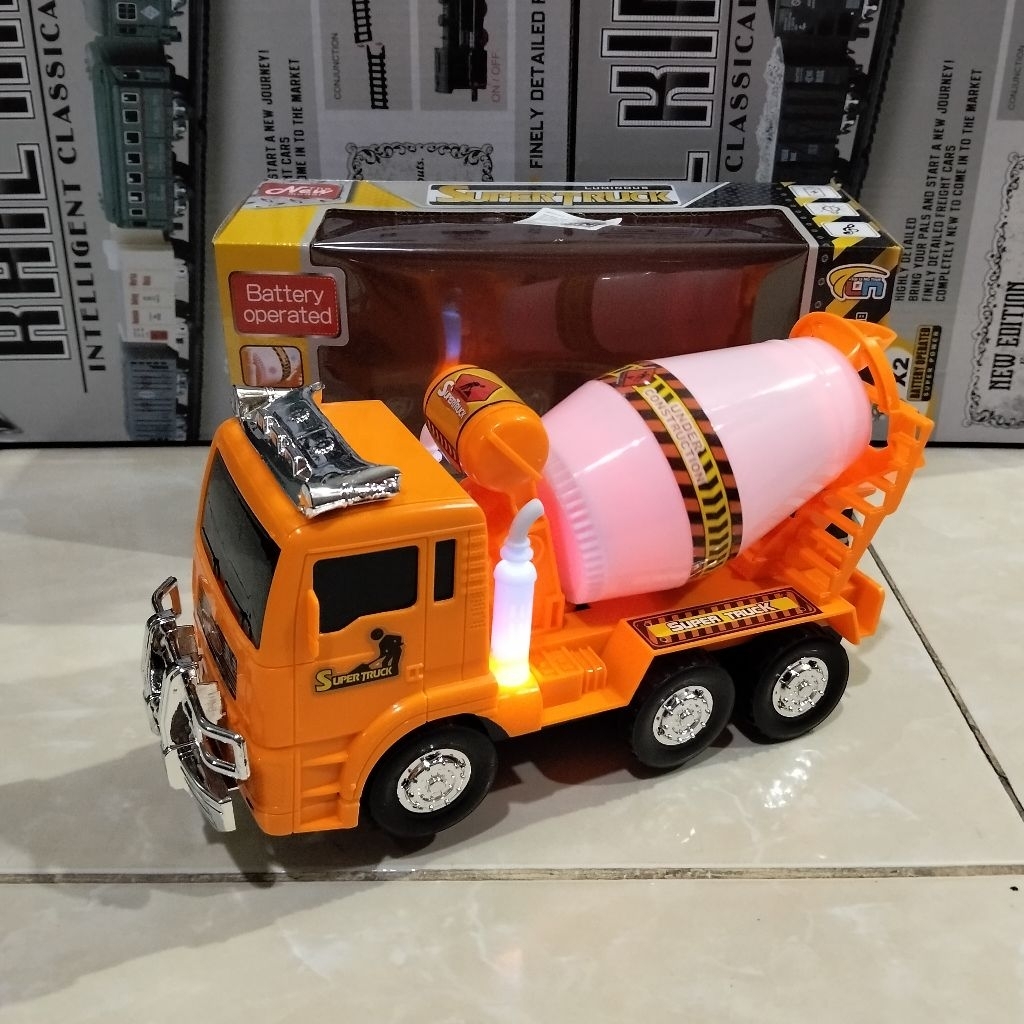 Mainan Mobil Molen - Crane Remote - molen Remote - tangki anak Bisa jalan ada suara dan lampu