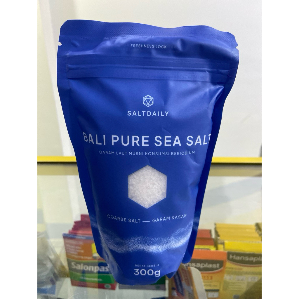 

GARAM PURE SEA SALT SALTDAILY 300GRAM HALUS / KASAR TERMURAH