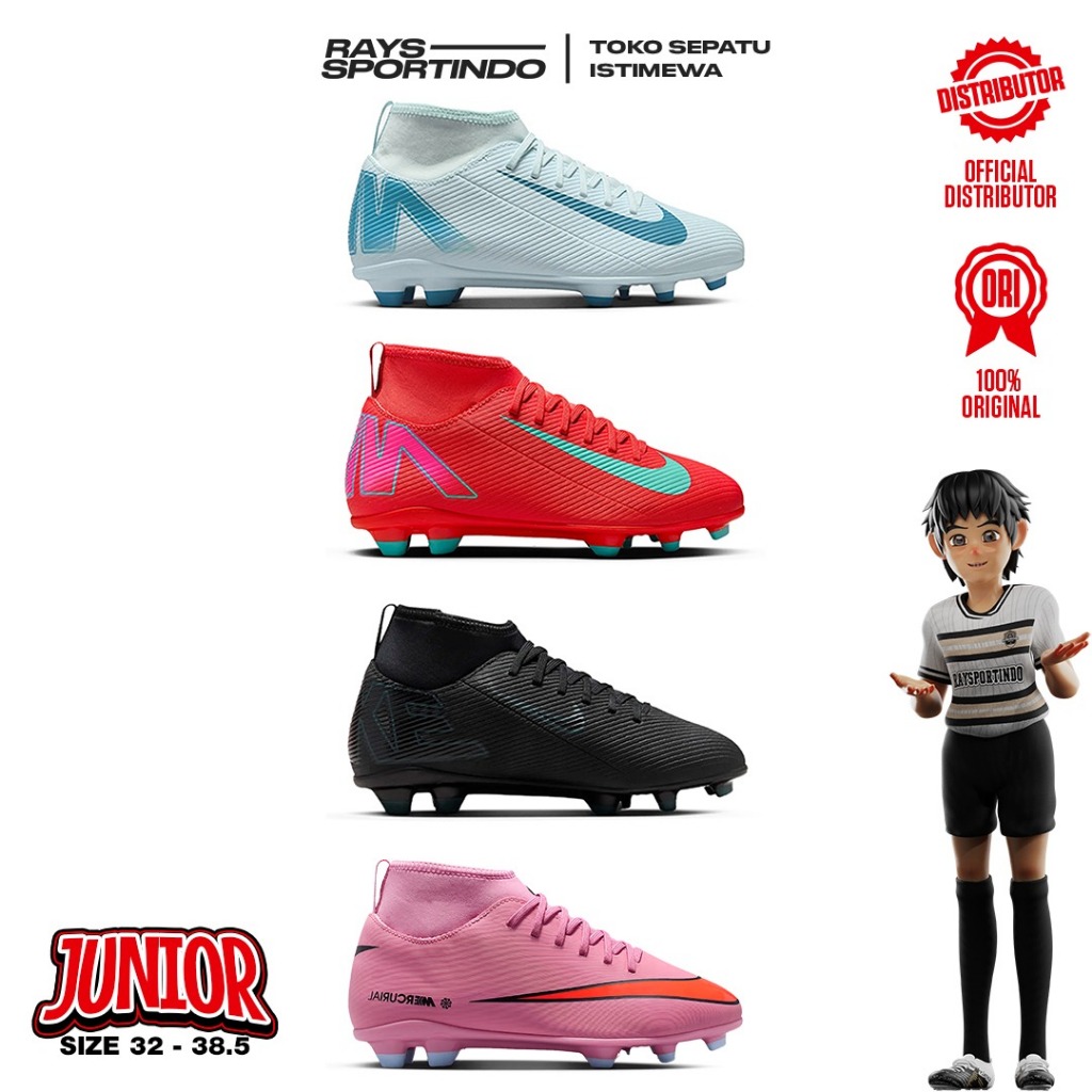 SEPATU BOLA ANAK NIKE SUPERFLY 10 CLUB FG JR