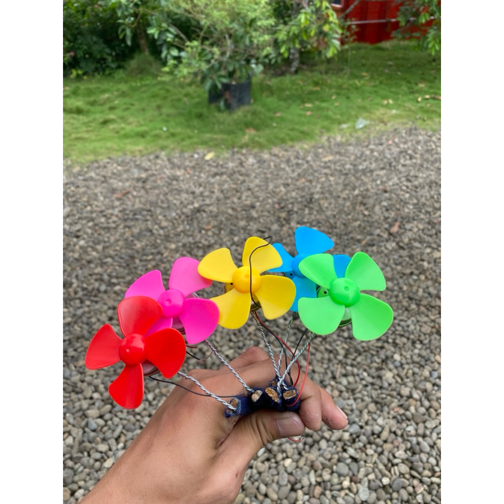 Lampu layang layang set dinamo lamu RGB lidi