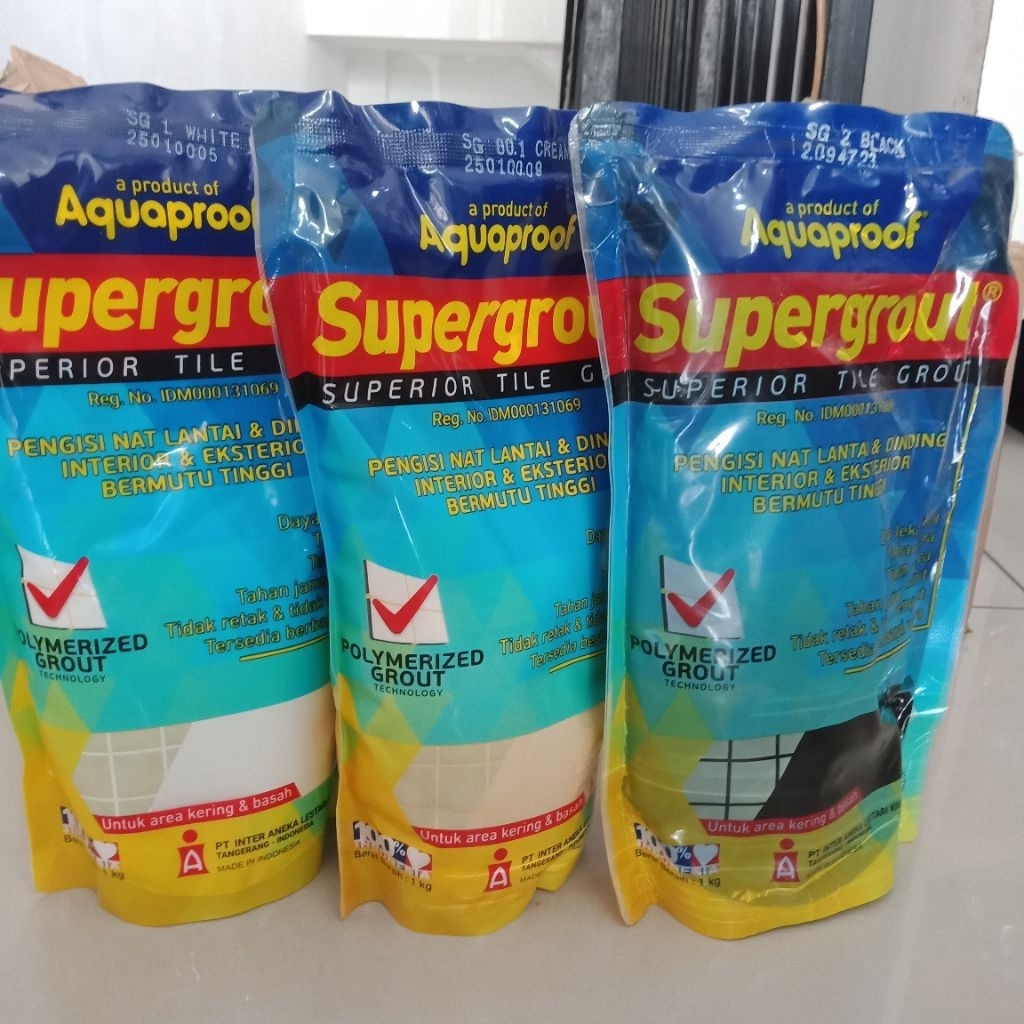 Supergrout Semen pengisi Nat Keramik 1kg/semen nat warna