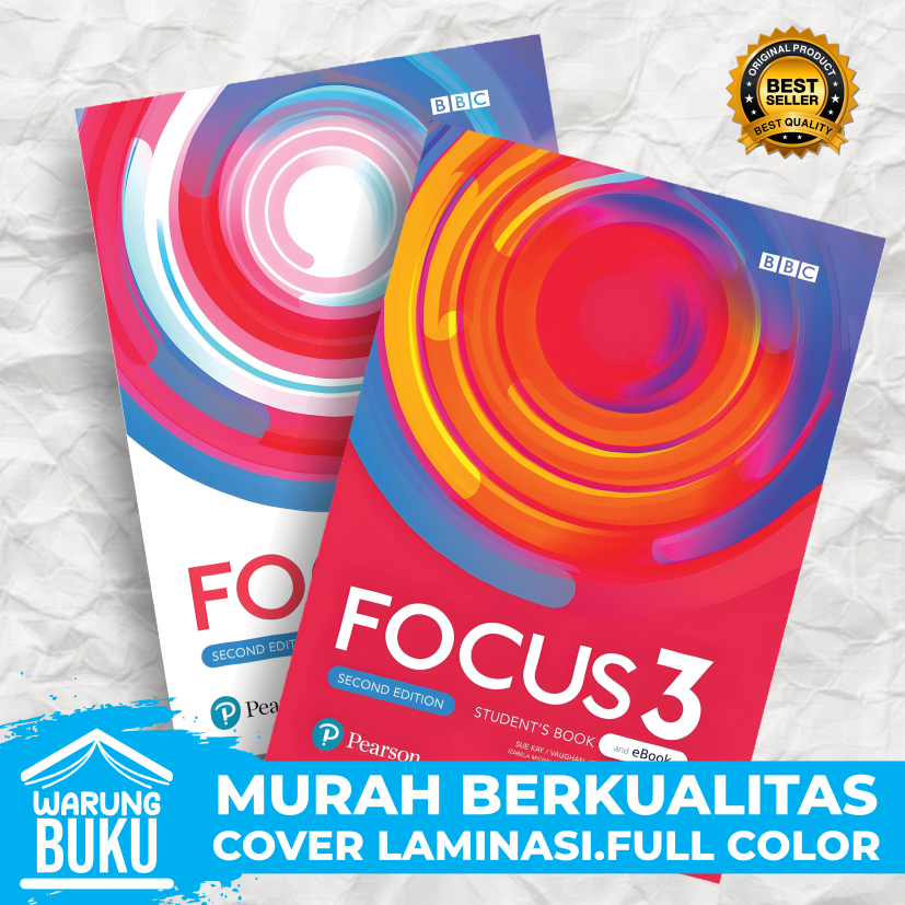 

Buku FOCUS 2 second edition A2+/B1 student book(eBook) + work book. A4