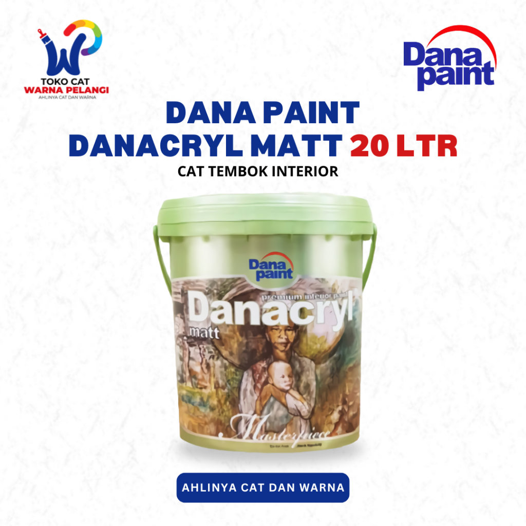 Cat Tembok Interior DANACRYL MATT Danapaint 20 Ltr | Cat Tinting Dana Paint