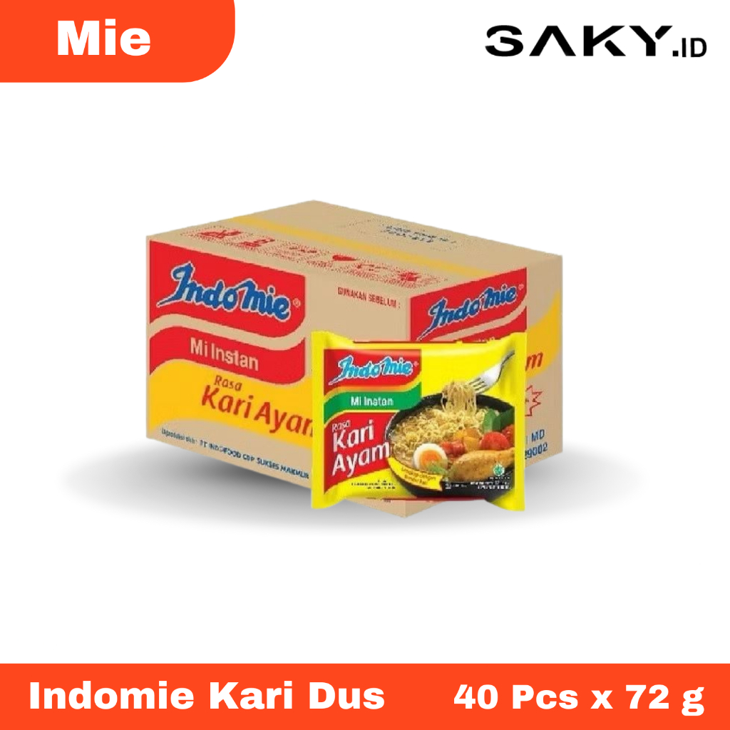 

Indomie Mie Instan Kari Ayam Dus Isi 40 Pcs