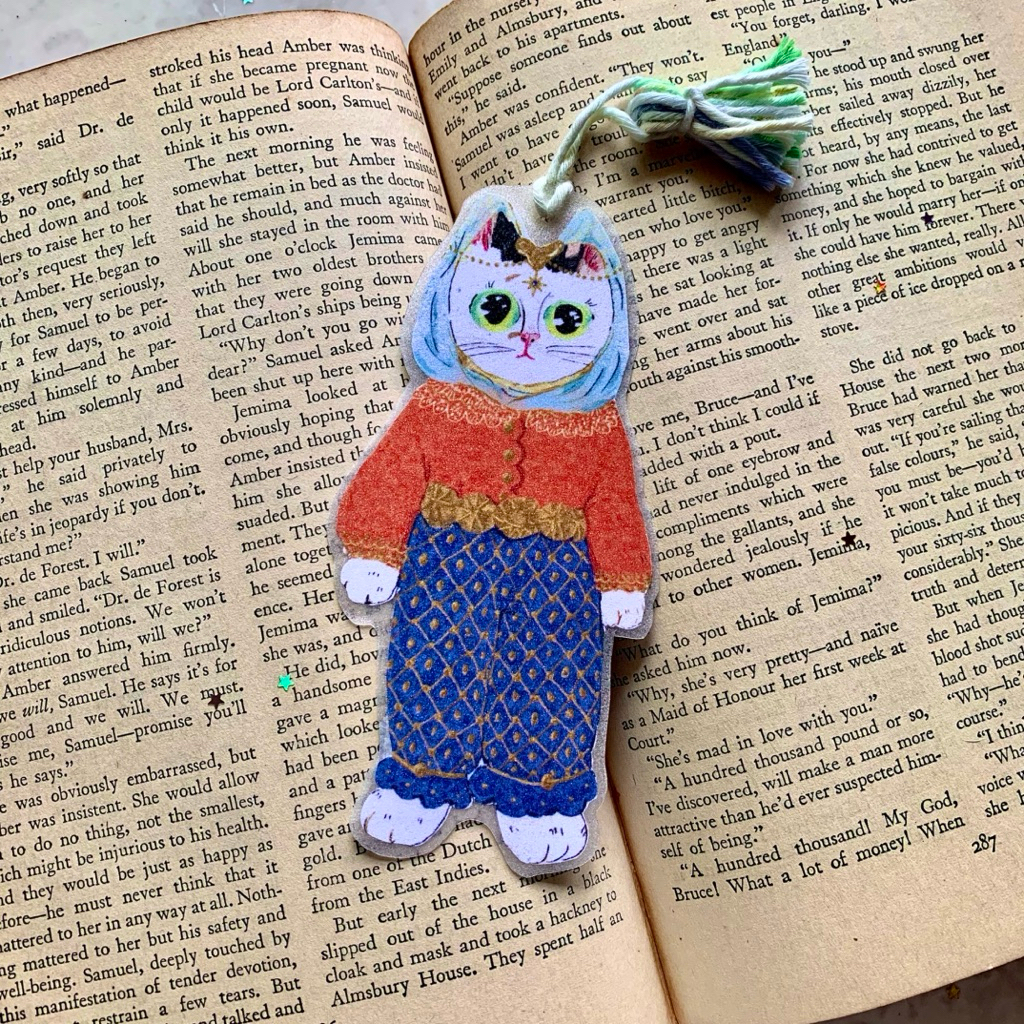 

pembatas buku | handmade bookmark with tassel : Princess Daphne