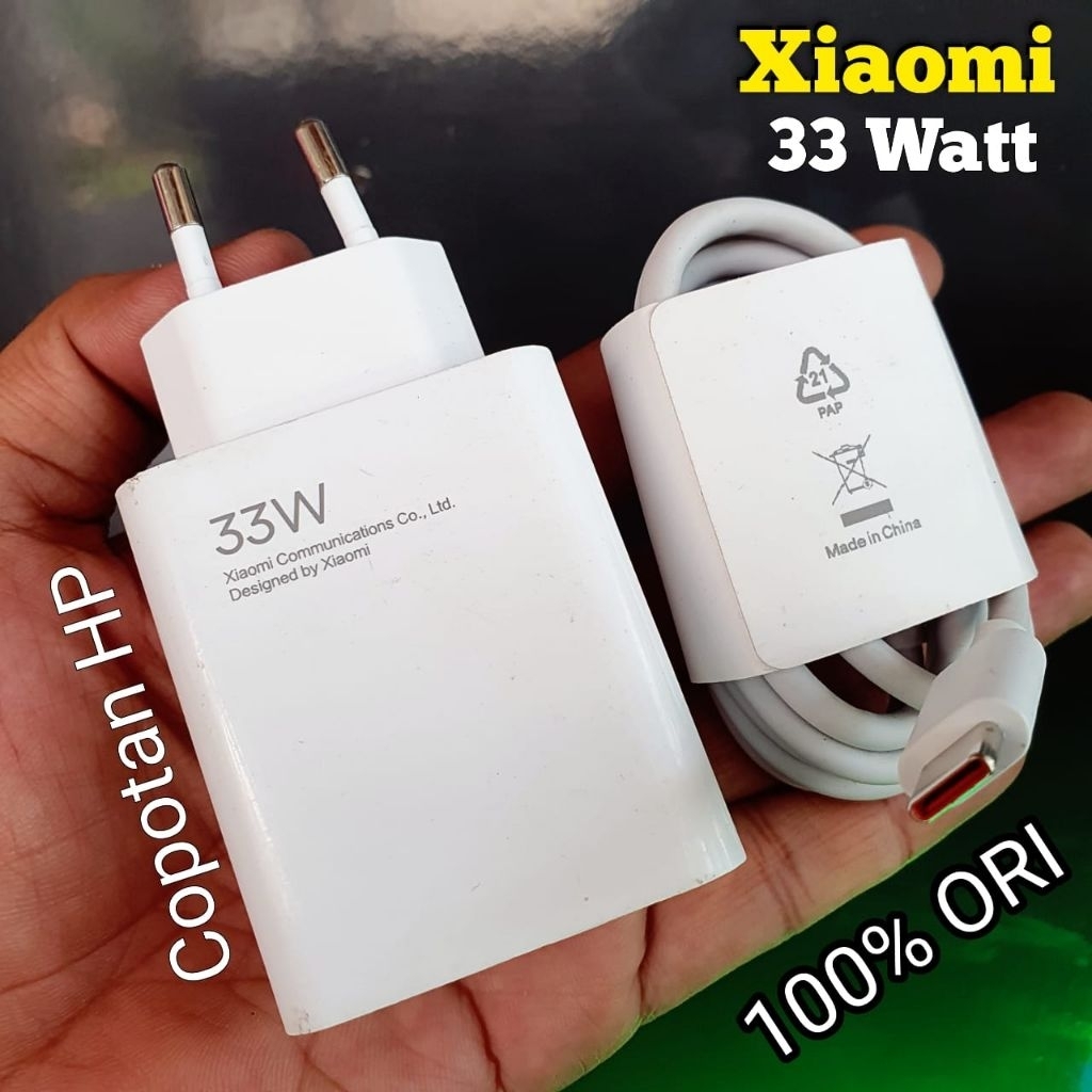Charger Xiaomi 33 watt Fast Turbo Original 100% Copotan Hp poco 9pro F2pro F3 X3pro X3NfC Xiaomi 13 