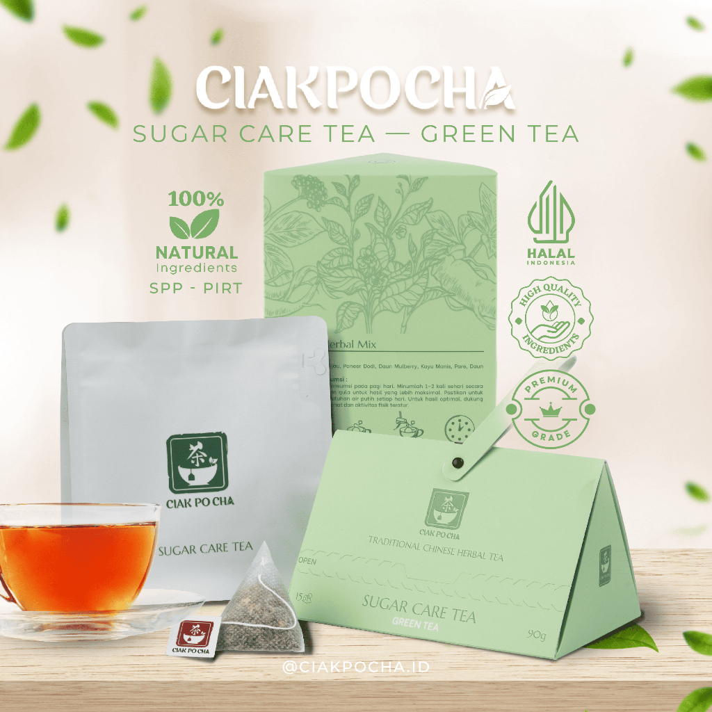 

Ciak Po - CiakpoCha Sugar Care Tea Untuk Mengurangi Diabetes