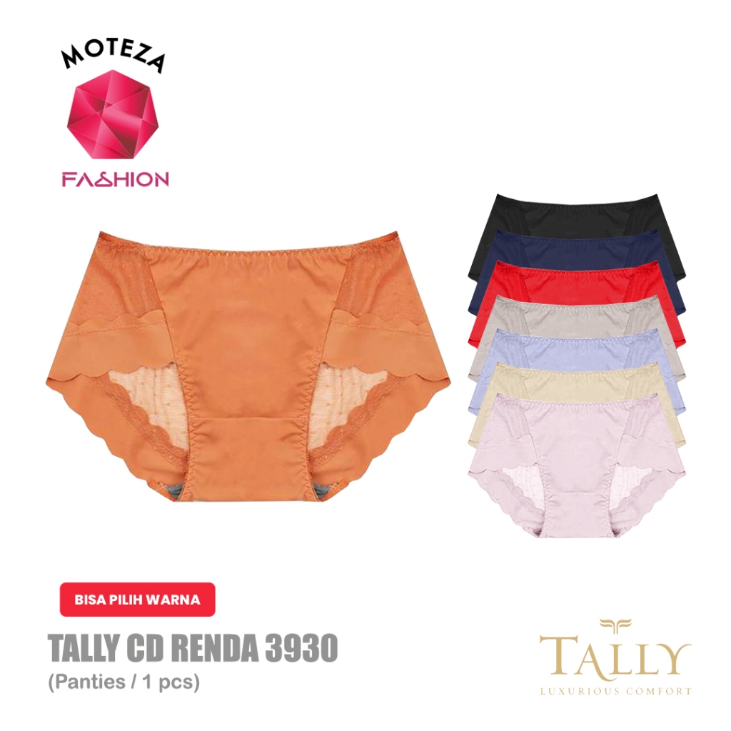 Tally 3930 CD Celana Dalam Wanita Seamless | Brokat Renda Halus | Lace Panties | Highwaist | Free Si
