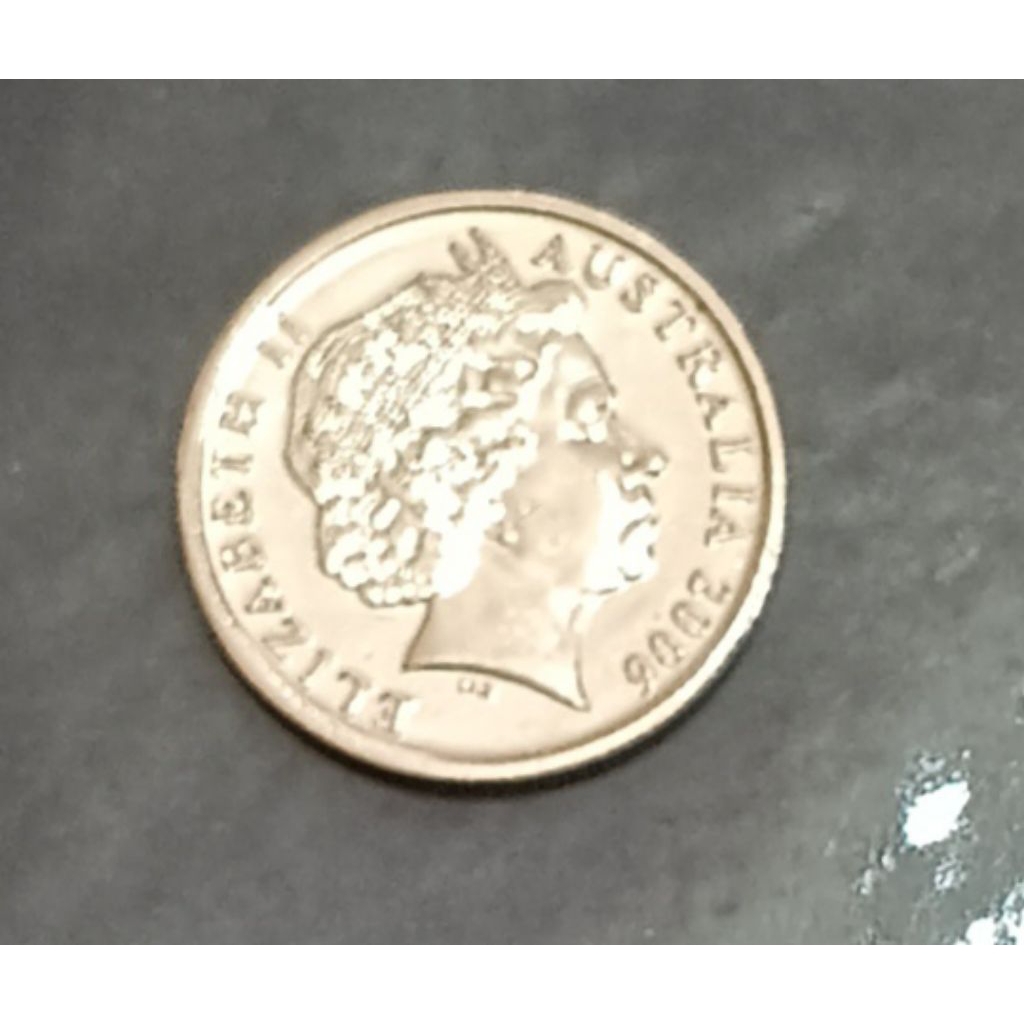 koin Australia 10 cents (Elizabeth 2) tahun 2006..