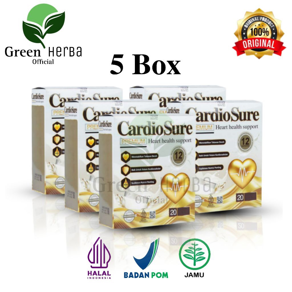

Cardiosure Asli Original 5 Box Susu Untuk Kesehatan Jantung