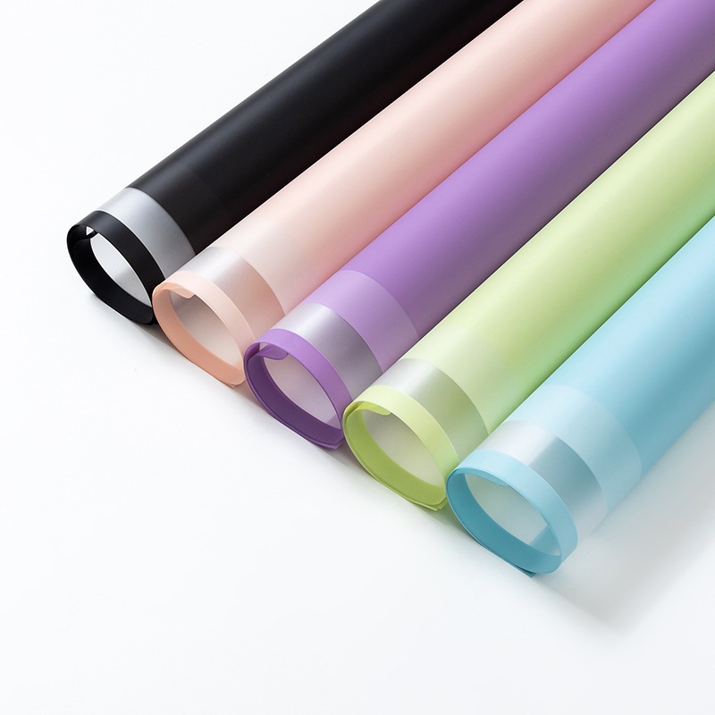 

(20 LEMBAR) Cellophane new border / kertas wrapping flower warna pastel