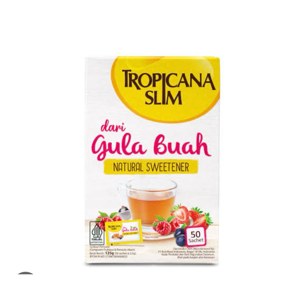 

Tropicanaslim sweetener gula buah 50s