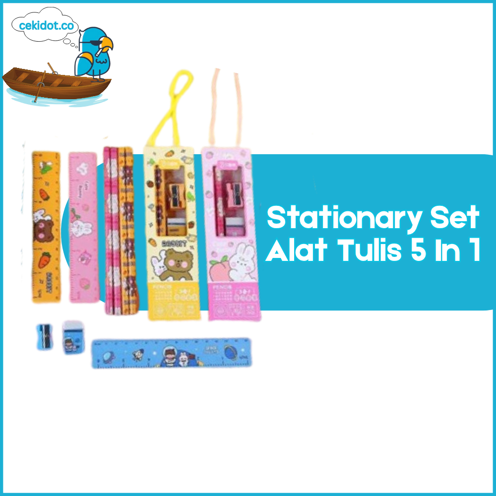 

2013 Stationary Set Alat Tulis 5 In 1 / Set Alat Tulis Kartun / Set Alat Tulis 5 In 1 Lucu / Set Alat Tulis Anak Motif Kartun Y1905